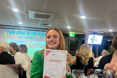 University of Bristol Tennis Club member with her Avon Tennis Young Volunteer of the Year 2026 certificate